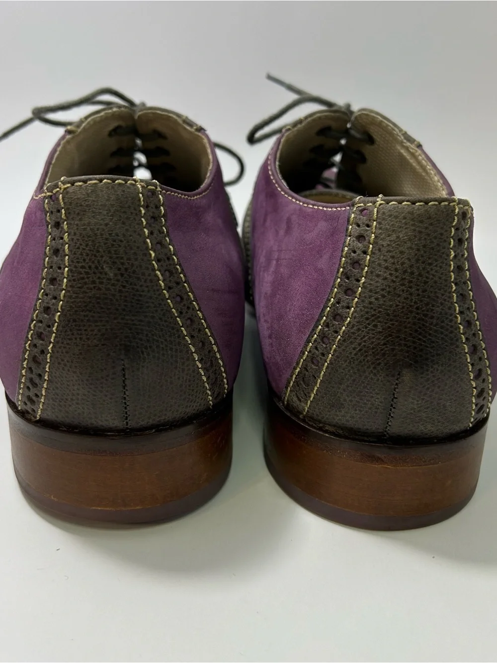 Cole Haan Air Colton Saddle Shoes Men’s 13 M Purple Nike Air Formal Dance Suede